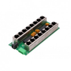 POE-PAN8-GB • Gigabitový stíněný 8-portový PoE panel